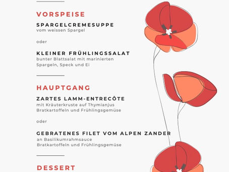 Frühlingsmenü