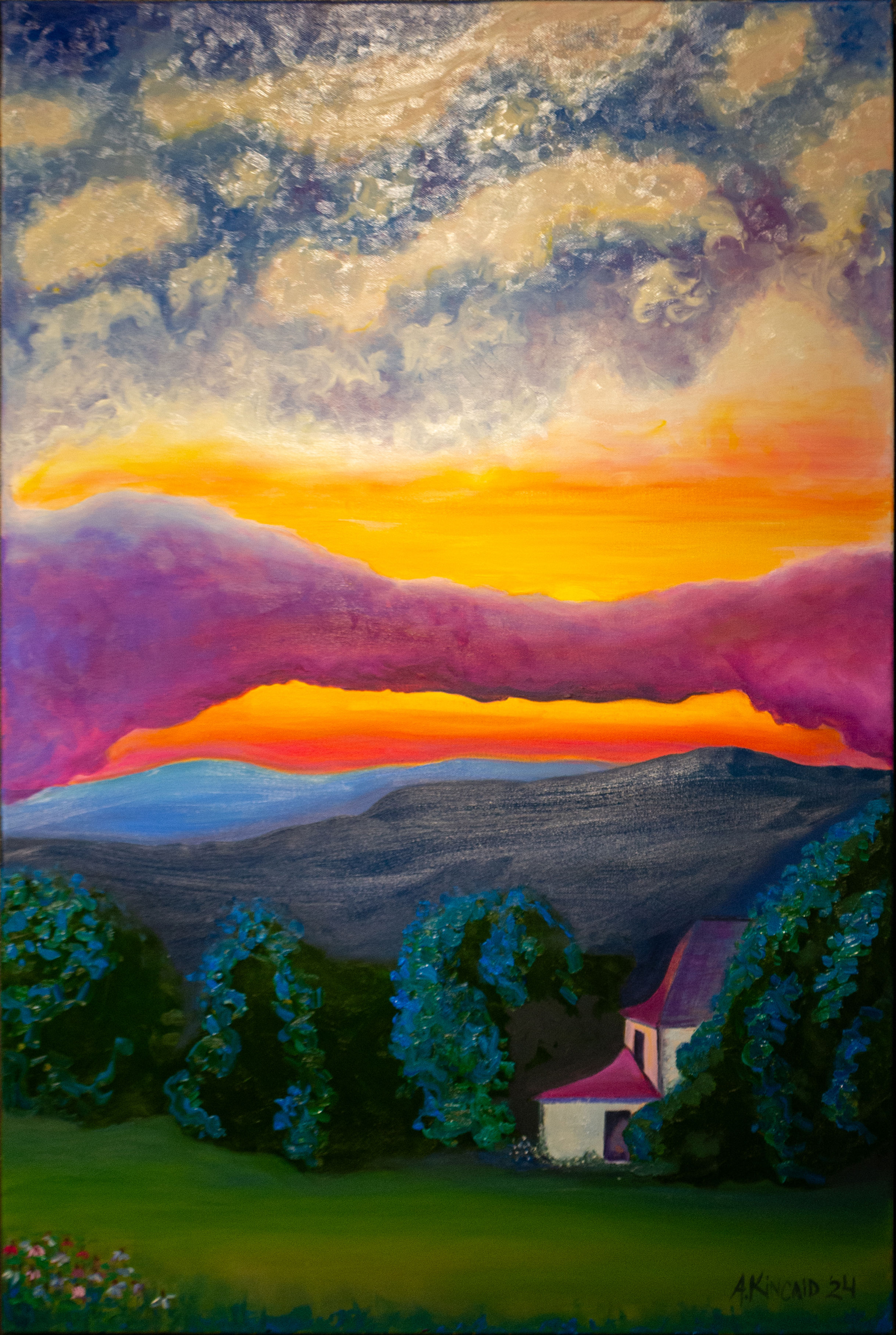 Coucher de soleil - Frayssinet, France 2024