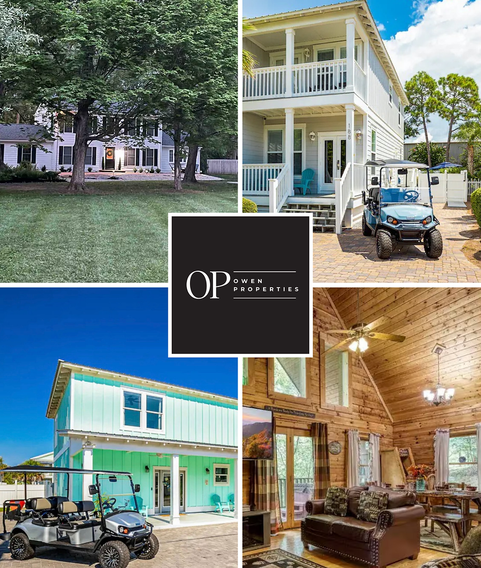 Locally owned vacation rental properties