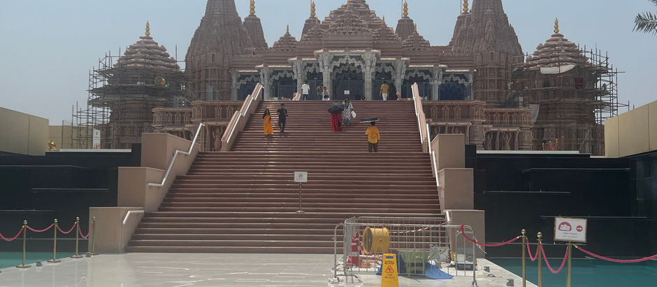 A Quiet Afternoon at the Abu Dhabi Hindu Temple