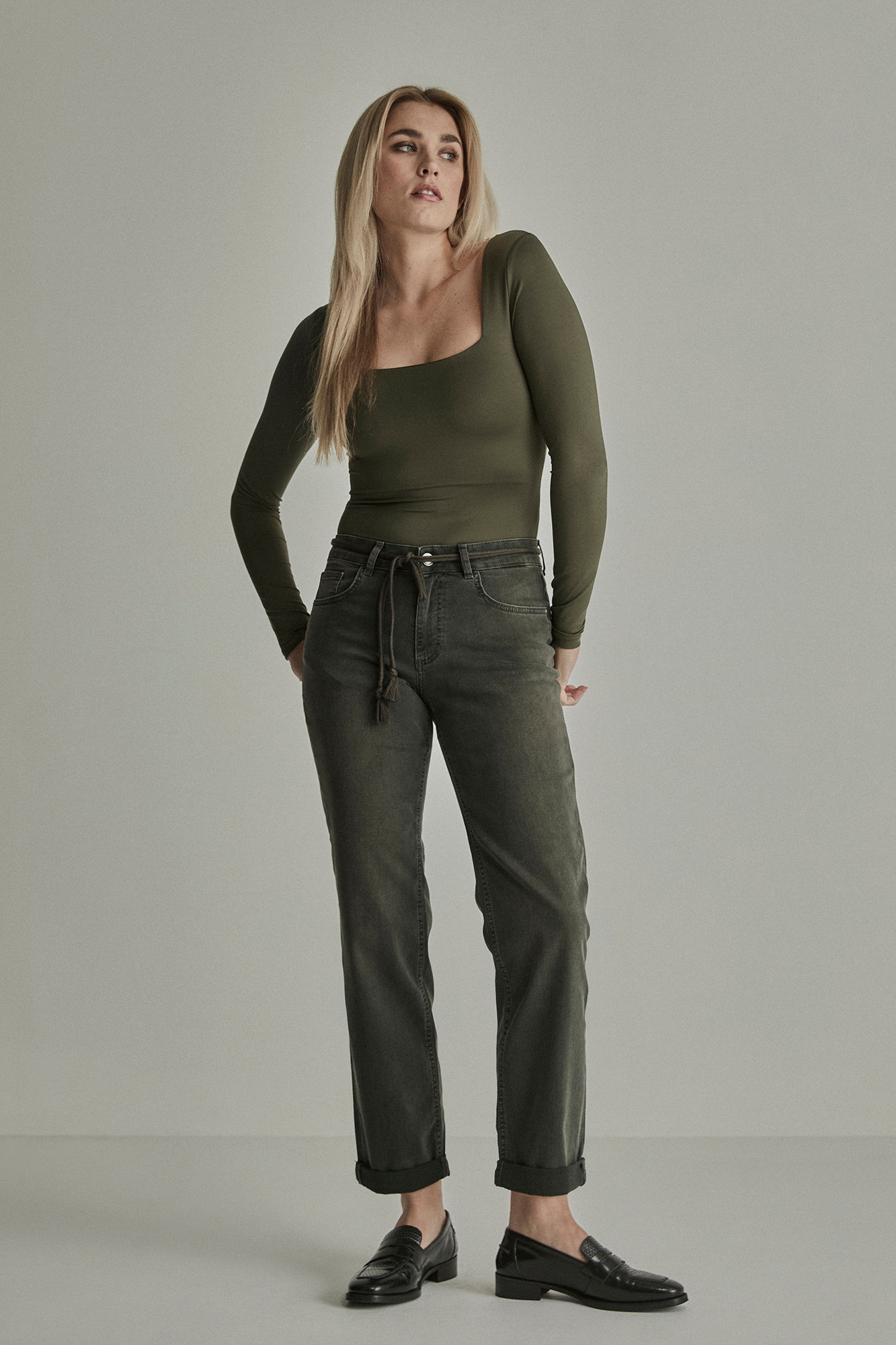 Para Mi Bobby Vintage Denim 'Green Smoke'