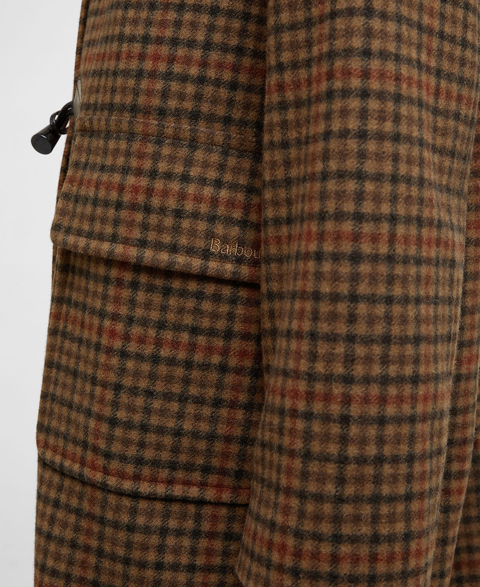 Miniatyrbild: Barbour Melody Check Wool Duffle Coat