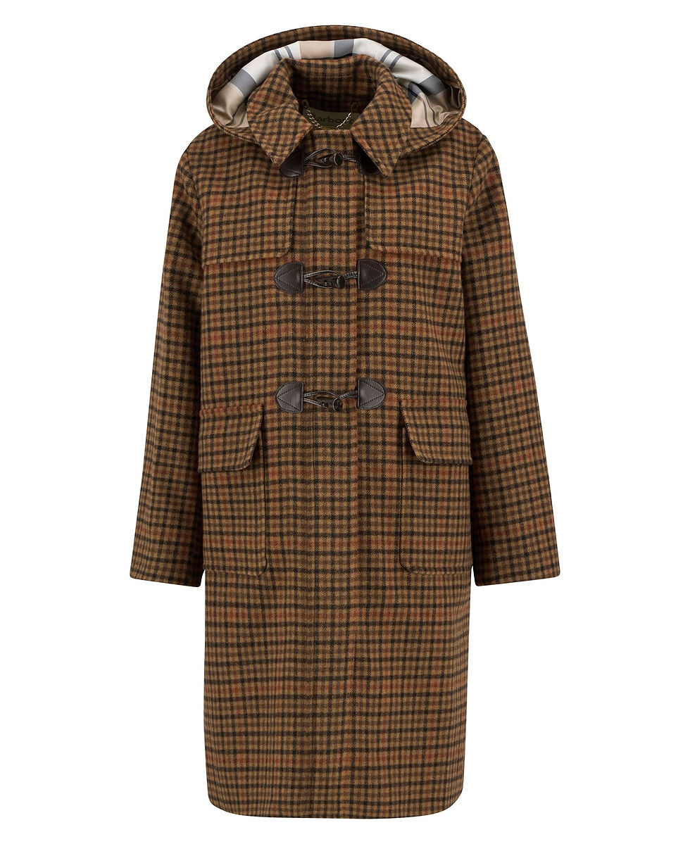 Miniatyrbild: Barbour Melody Check Wool Duffle Coat