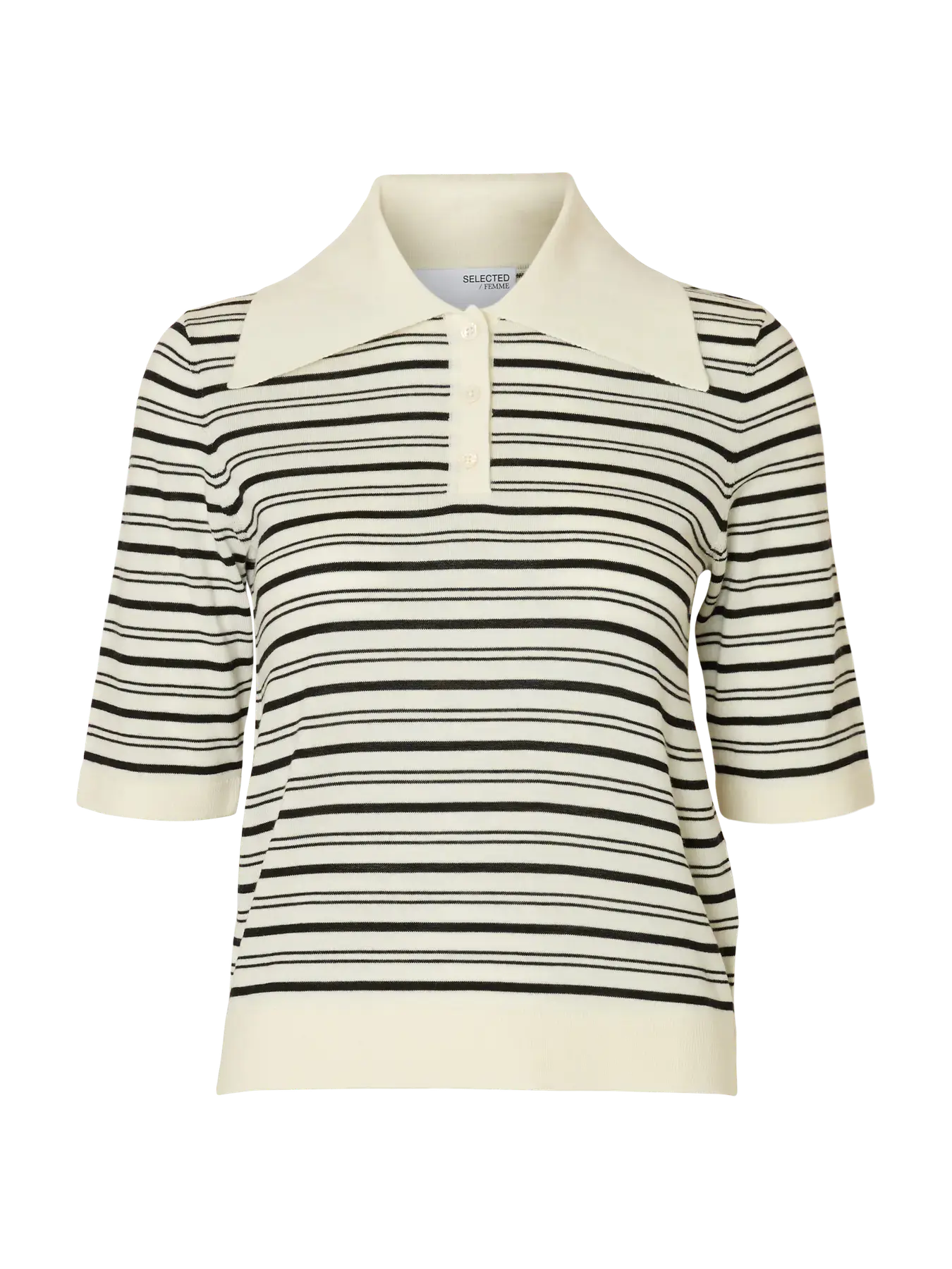 Selected Femme Stickad Piké