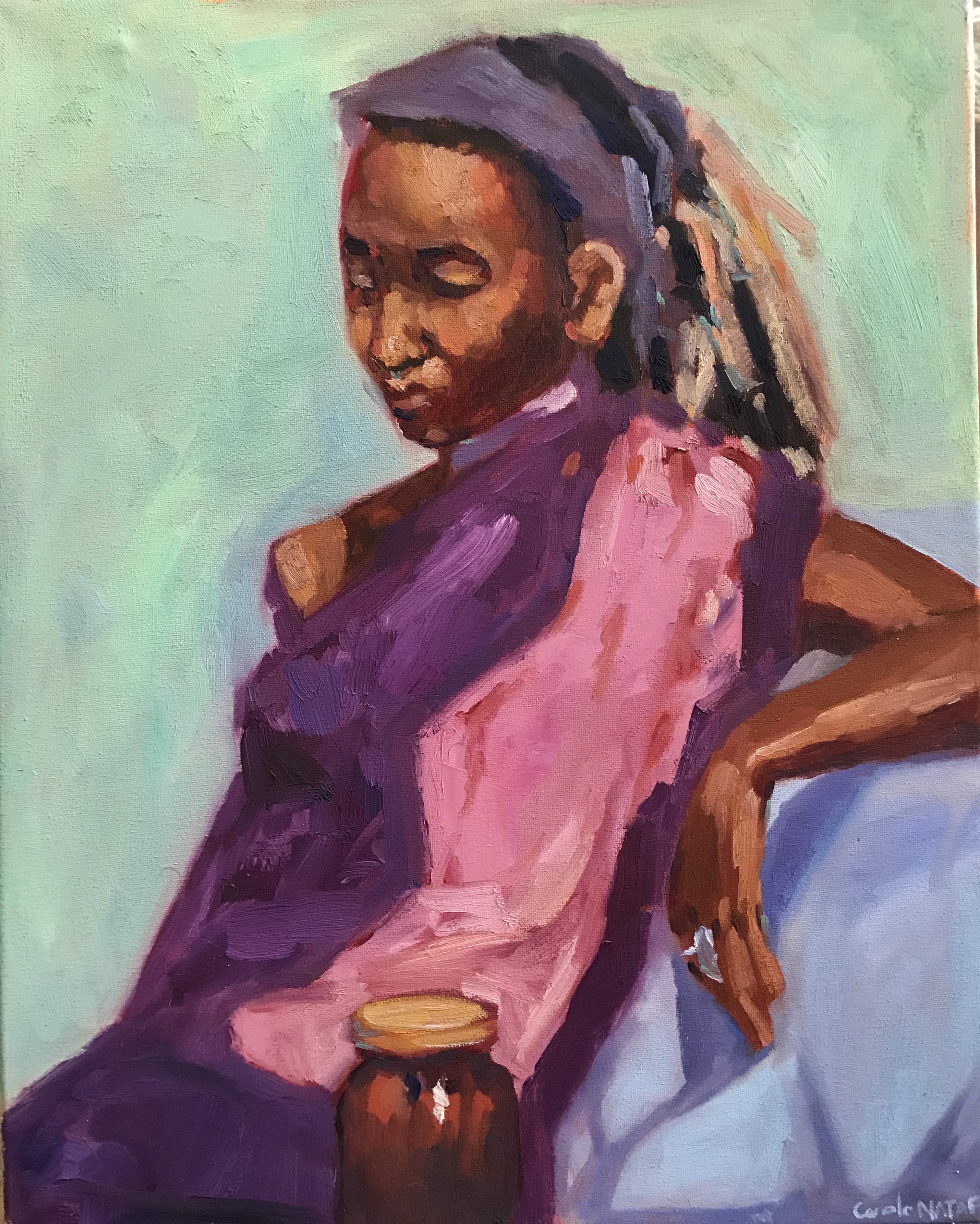 Girl in Purple