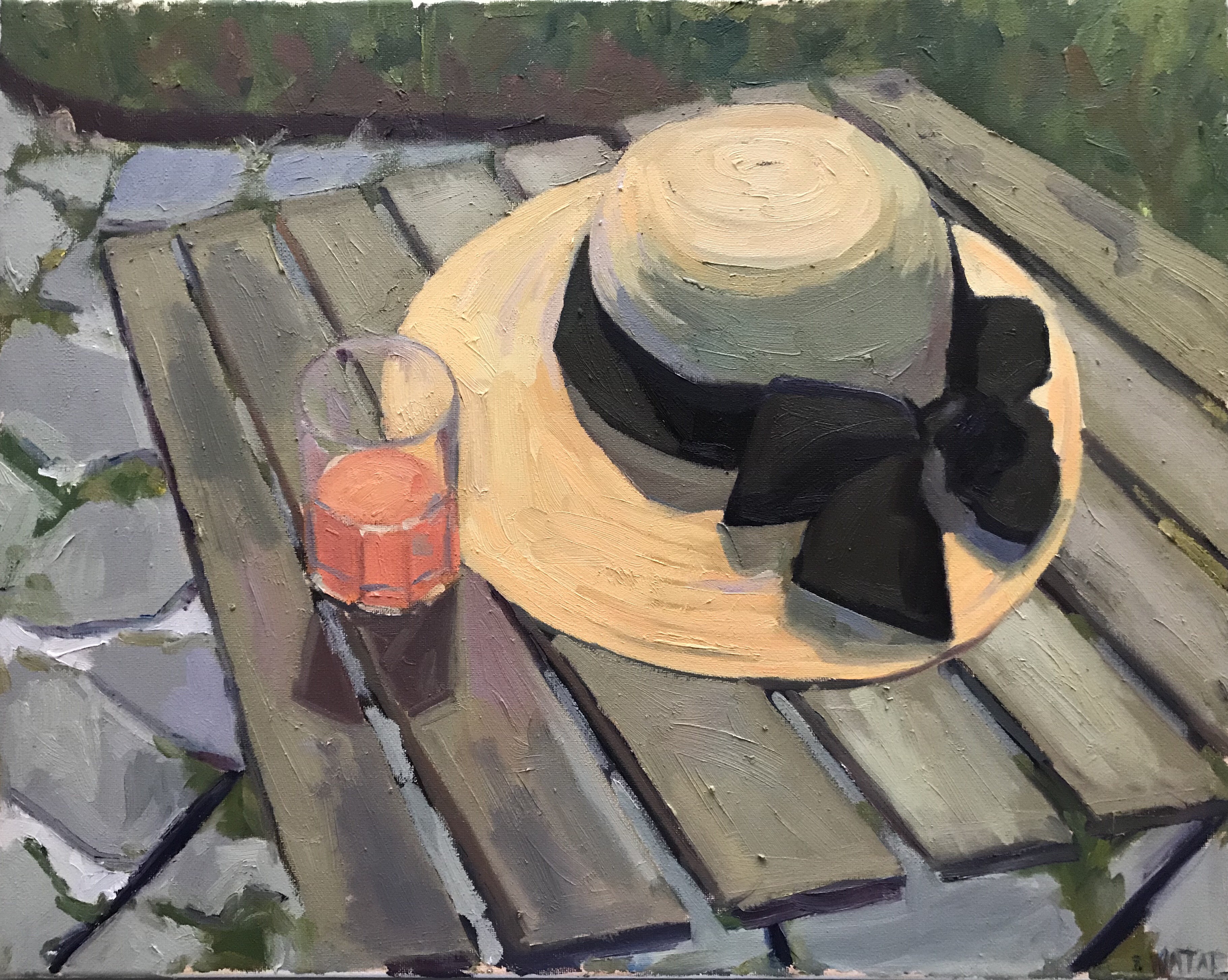 Breakfast in the backyard