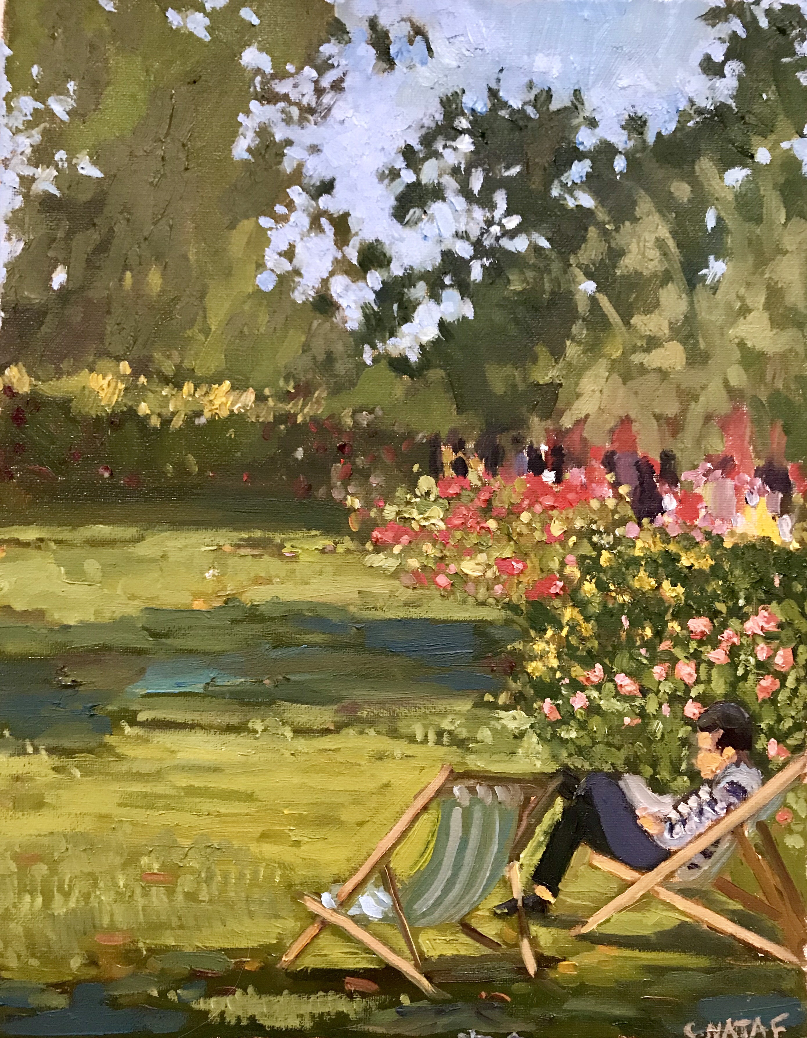 Professor in a Rose Garden