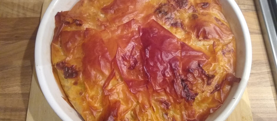 Chicken and Smoked Gammon Filo Pastry Pie
