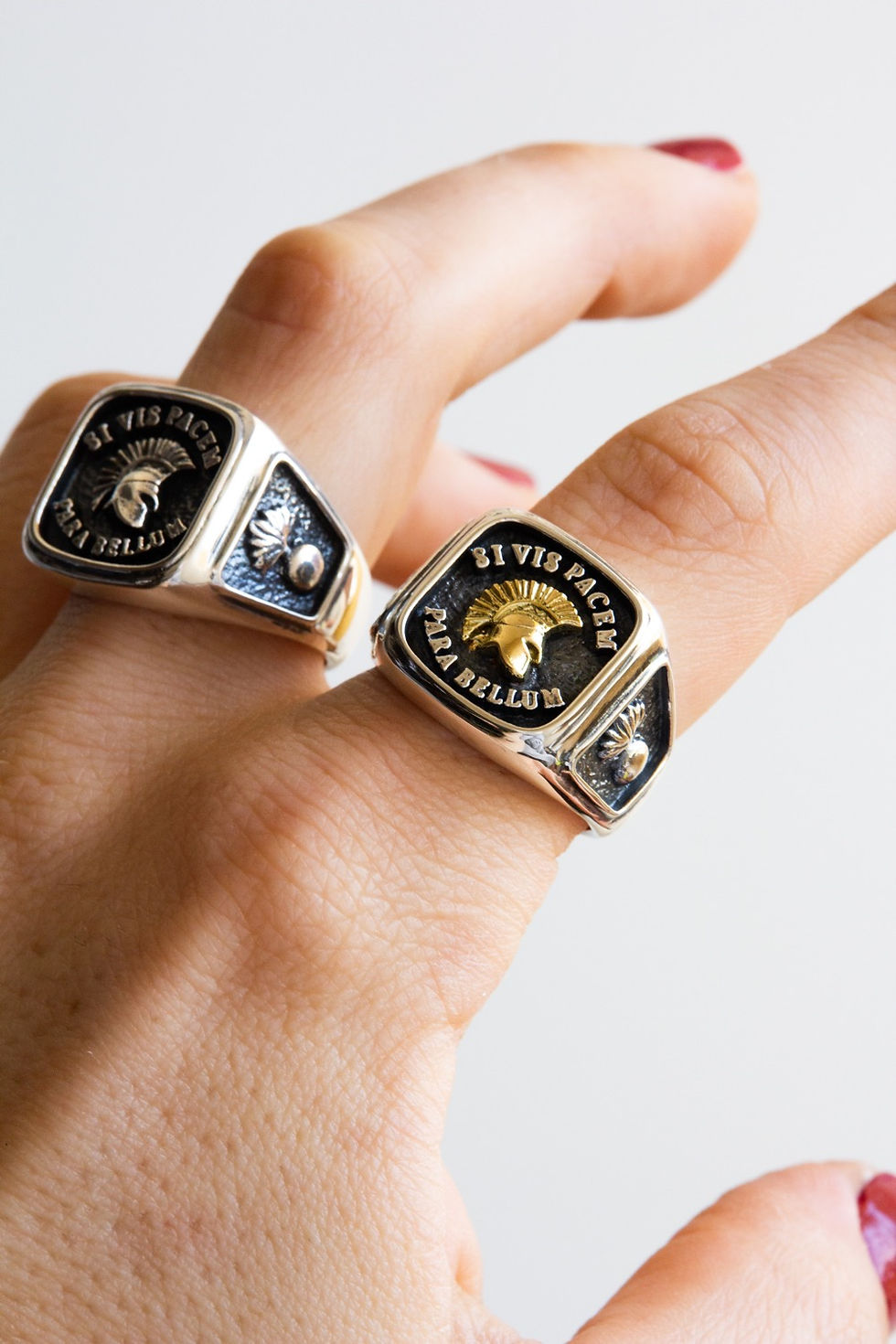 Miniatura: SI VIS PACEM PARA BELLUM COM SOLDADO DE OURO E CORPO DE PRATA