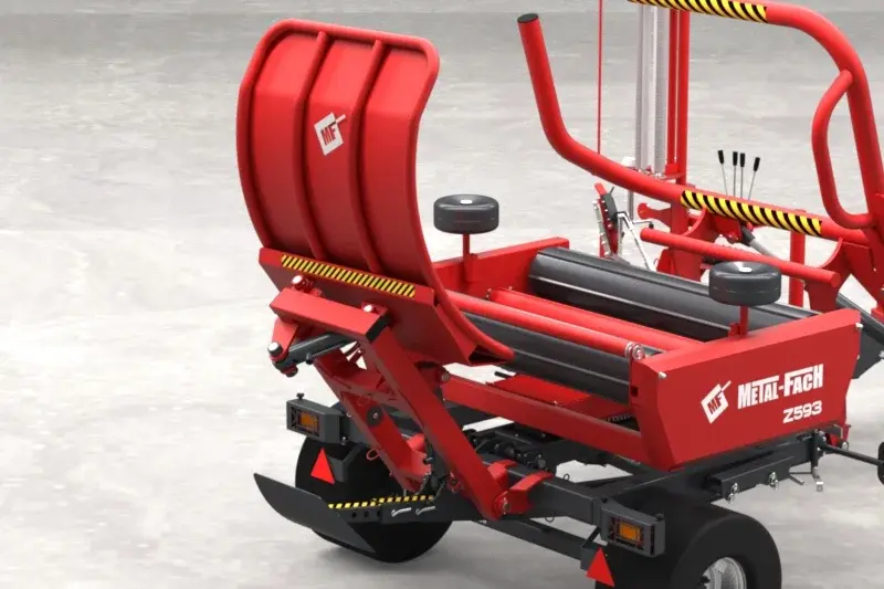 Miniaturbild: Metal-fach Z593 Ballenwickler Rundballenwickler mit Frontlader