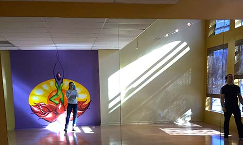 Interior of the new Gym space