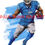 Thumbnail: Football art print of Detroit Lions star RB David Montgomery