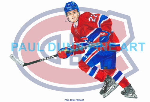 Cold Cofield Cole Caufield of the Montreal Canadiens | Paul Dunn Fine Art