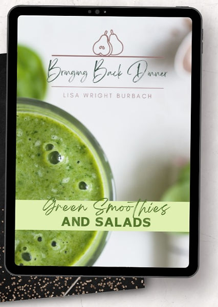 green smoothies and salads