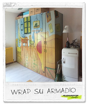 Armadio dopo essere stato completamente rivestito by fuorirottadesign