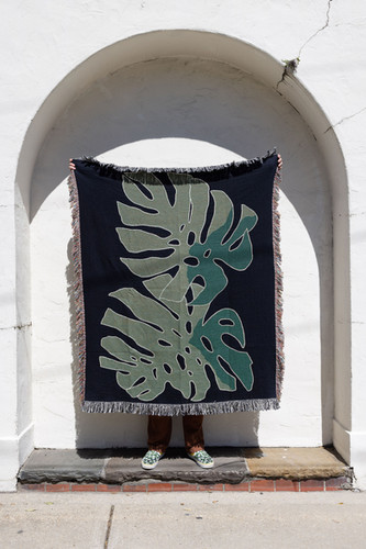Monstera Blanket | We Might Be On Fire
