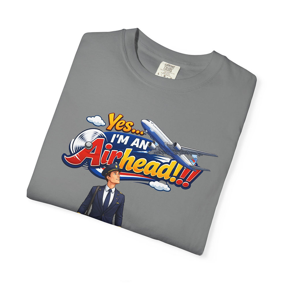 Thumbnail: Airhead Aviation Fanatic T-Shirt — “Yes I’m an Airhead!”