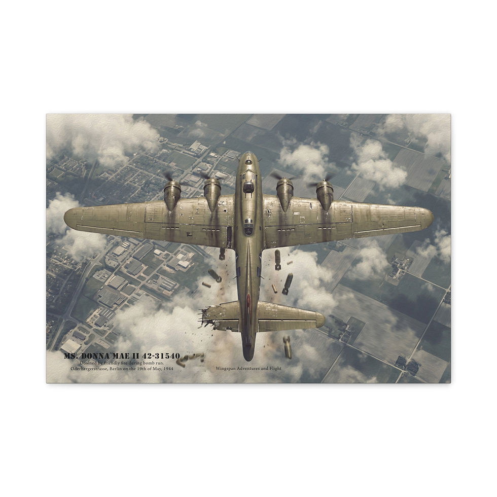 Thumbnail: “May 19, 1944 – Bombs Away Over Berlin” B-17 Flying Fortress Combat Canvas