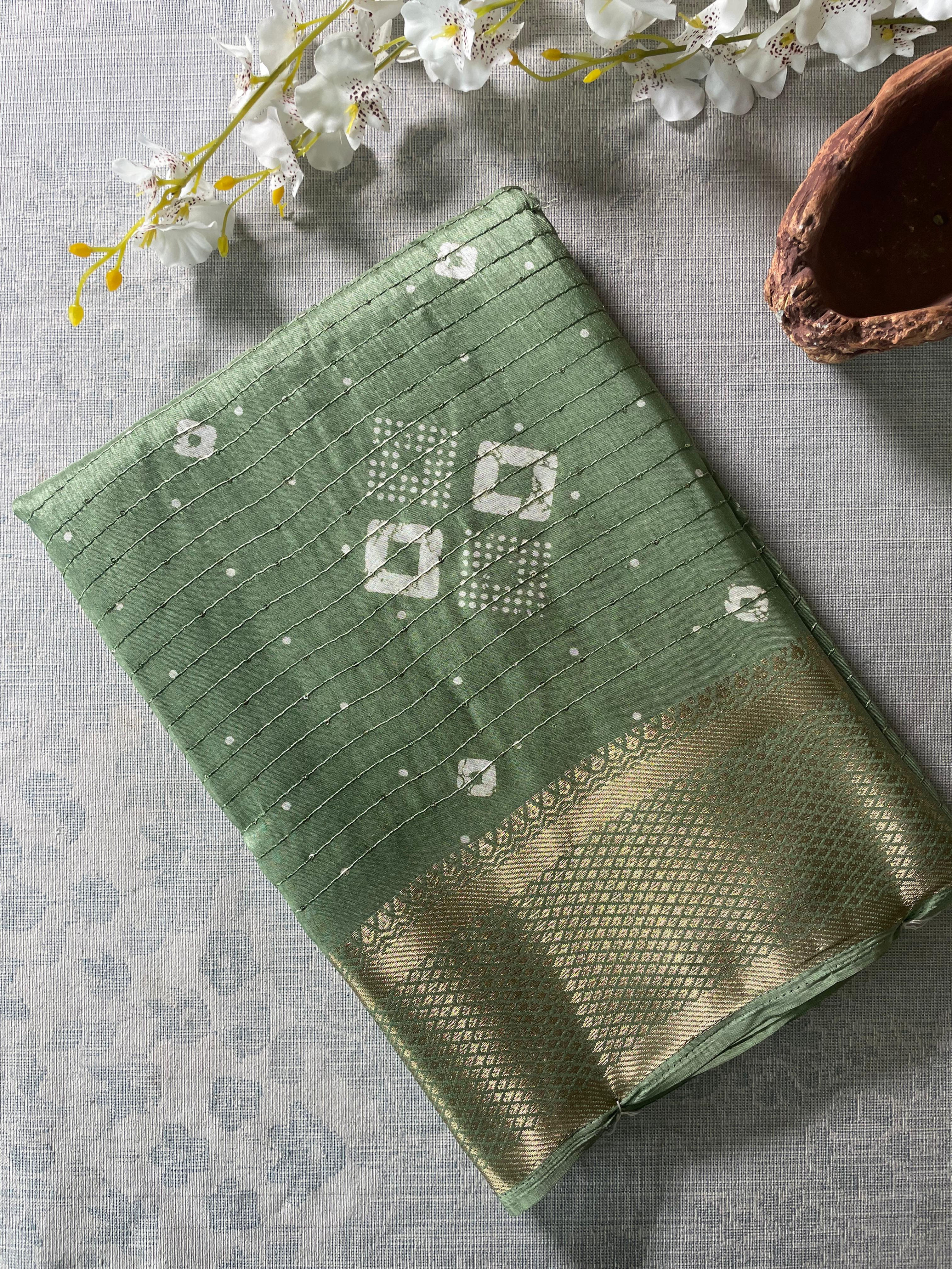 Dola Silk Saree- Sequence Work