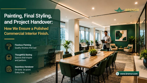 Painting, Final Styling, and Project Handover: How We Ensure a Polished Commercial Interior Finish