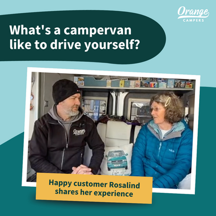 What's it like to drive yourself? Happy customer Rosalind shares her campervanning experience