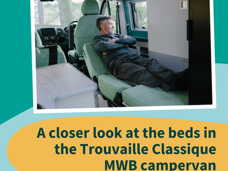 A closer look at the beds in the Trouvaille Classique MWB campervan