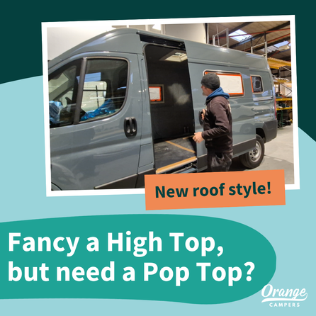 Fancy a high top but need a pop top? We’re now offering high roof campervans!