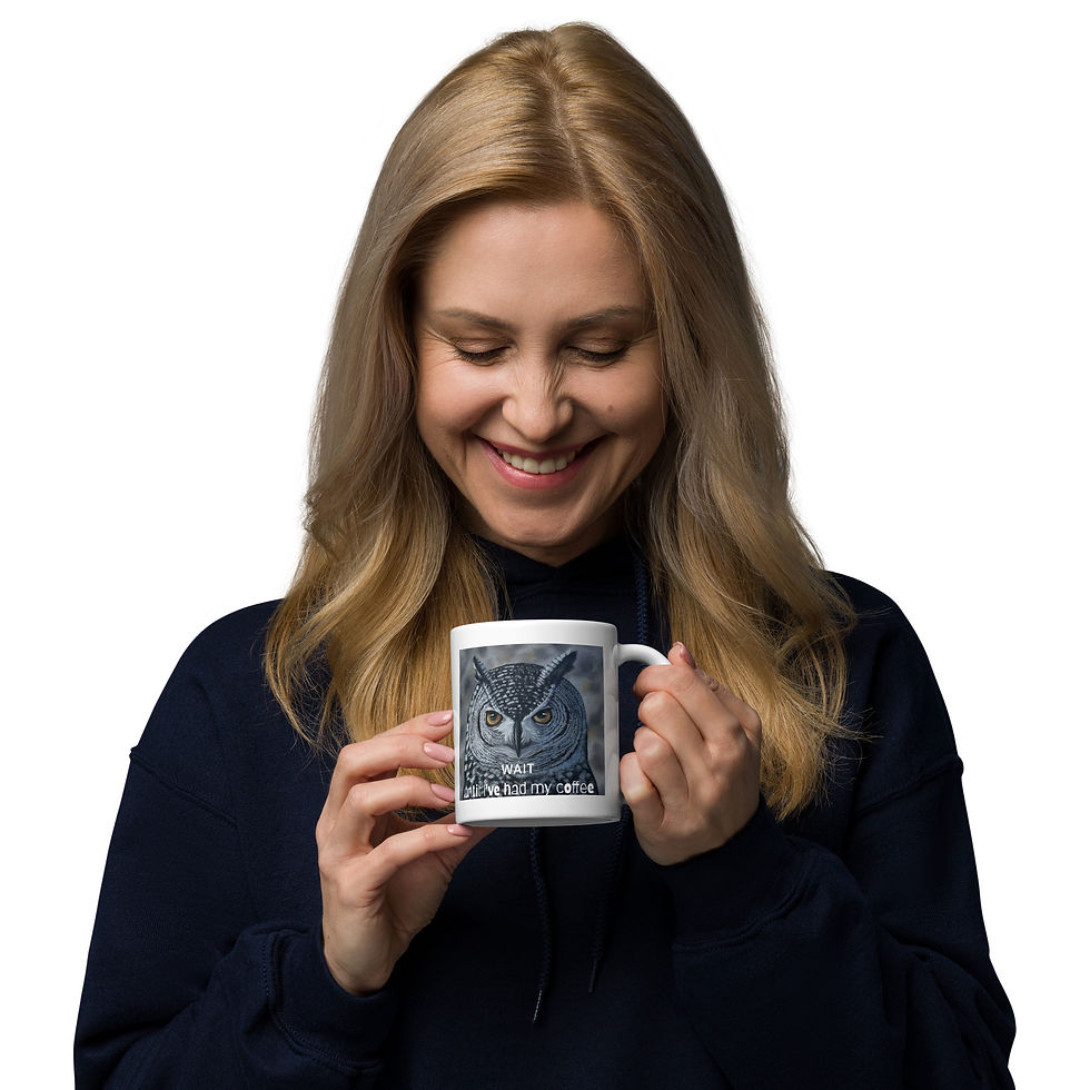 Thumbnail: White glossy mug with The Watcher