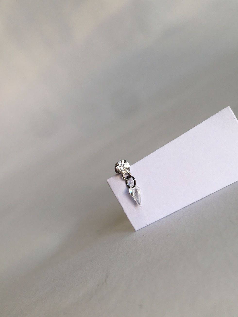 Miniatura: Labret Titânio com Pingente Losango