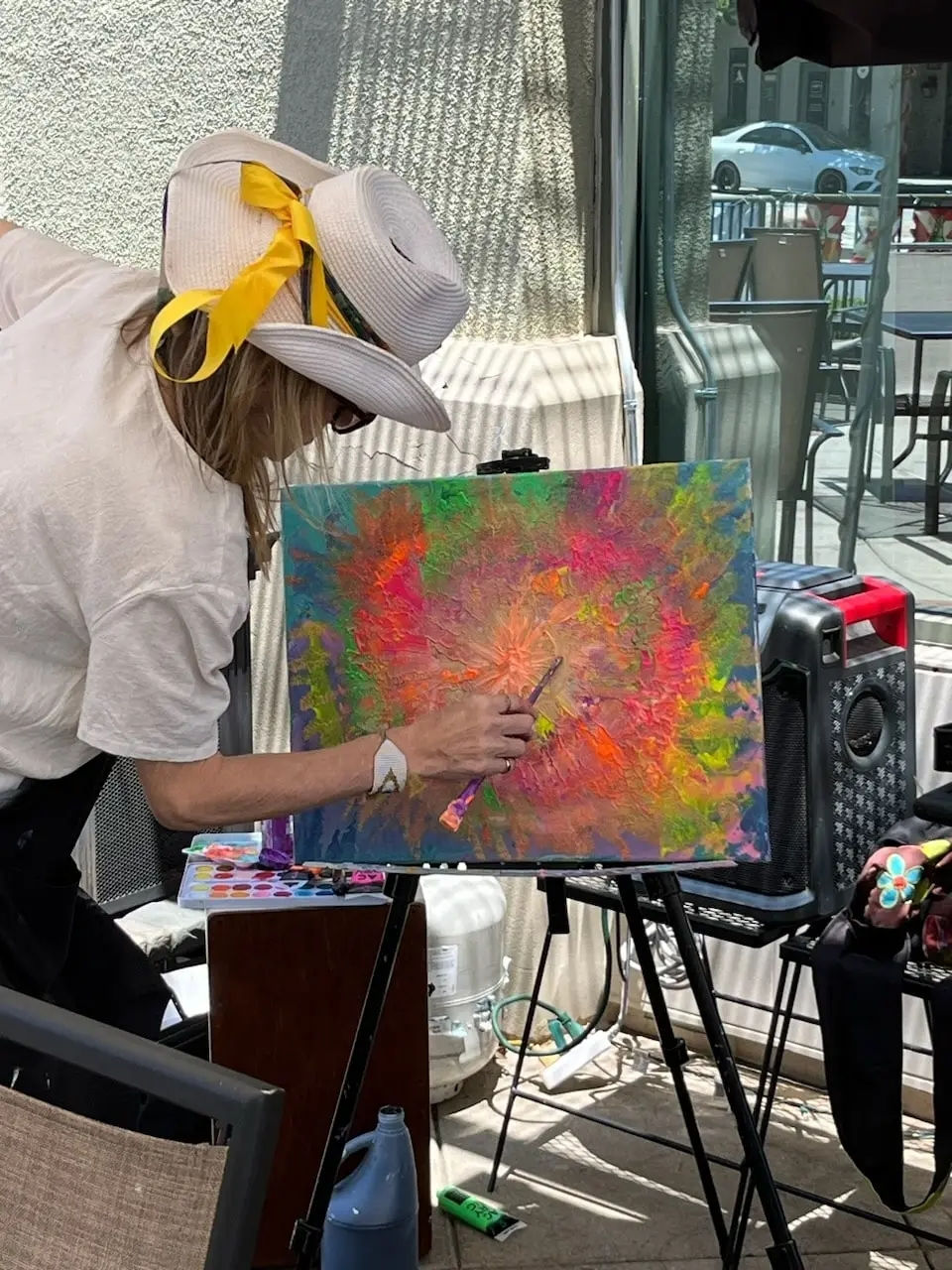 Thumbnail: Improv artist Christine Coulter 