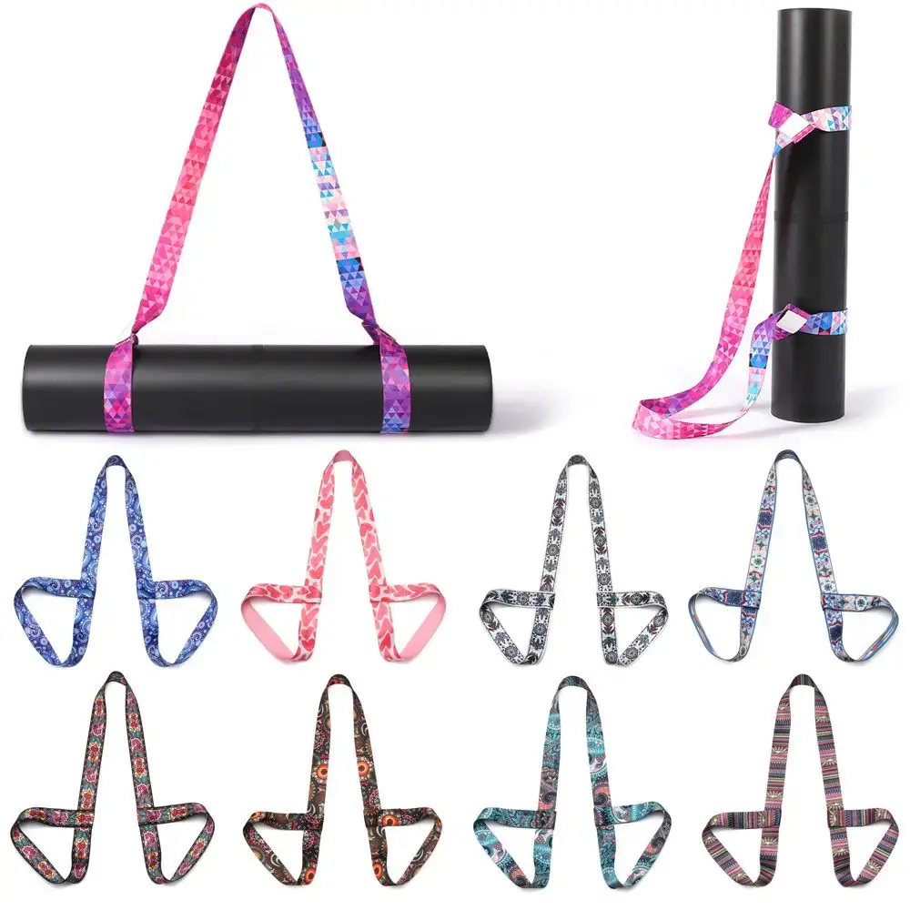 Nylon Colorful Straps Yoga Mat Strap Belt Adjustable Sports Sling