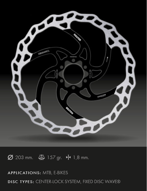 Rotor GALFER DB004WCL - FIXED DISC WAVE - CENTER LOCK