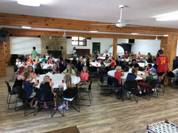 Shores Dining Hall with kids - Mandy Sev