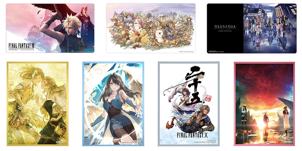 New Final Fantasy Playmats and Premium Card Sleeves Announced for September 2026