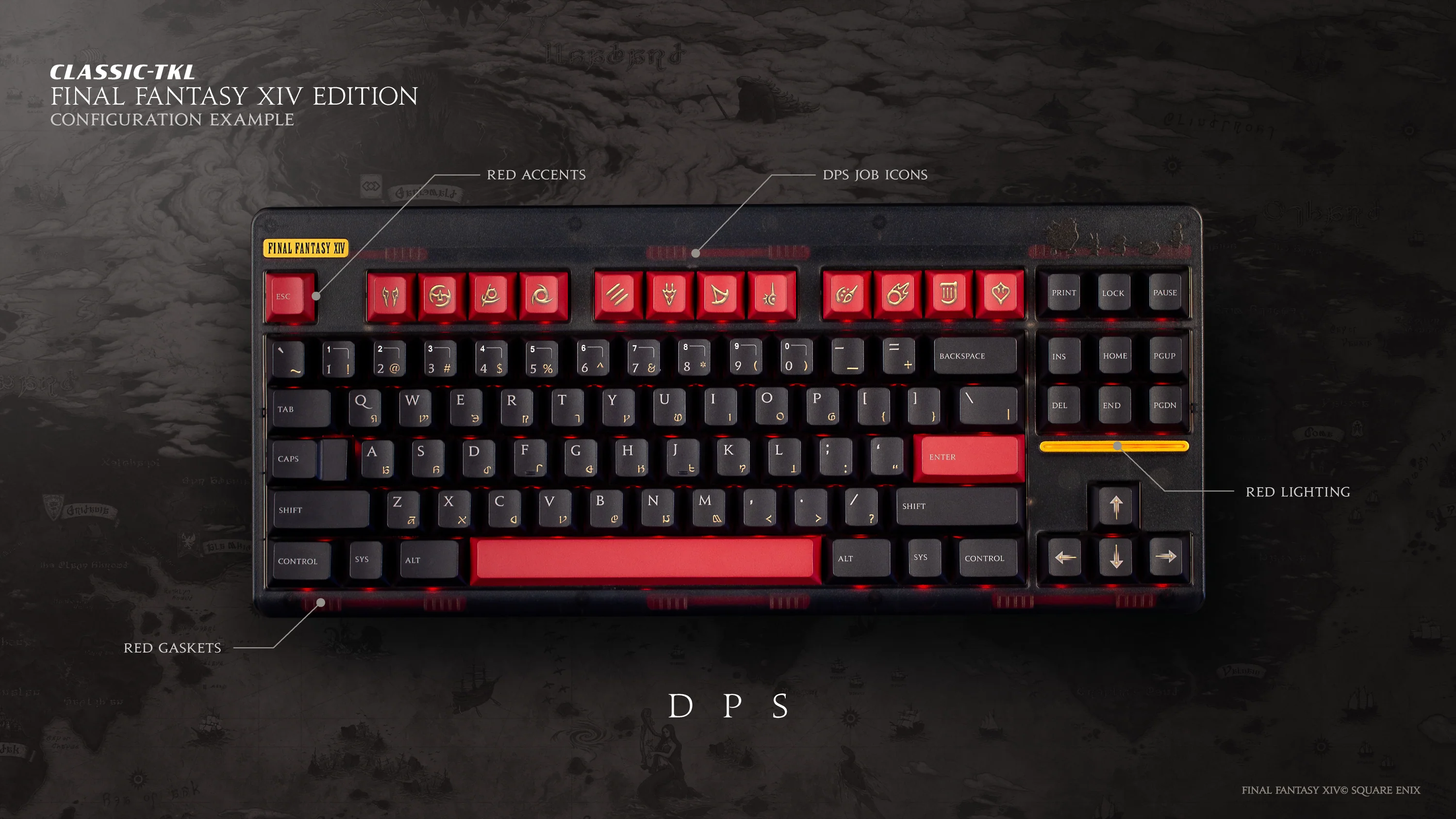 FFXIV Edition Classic TKL keyboard