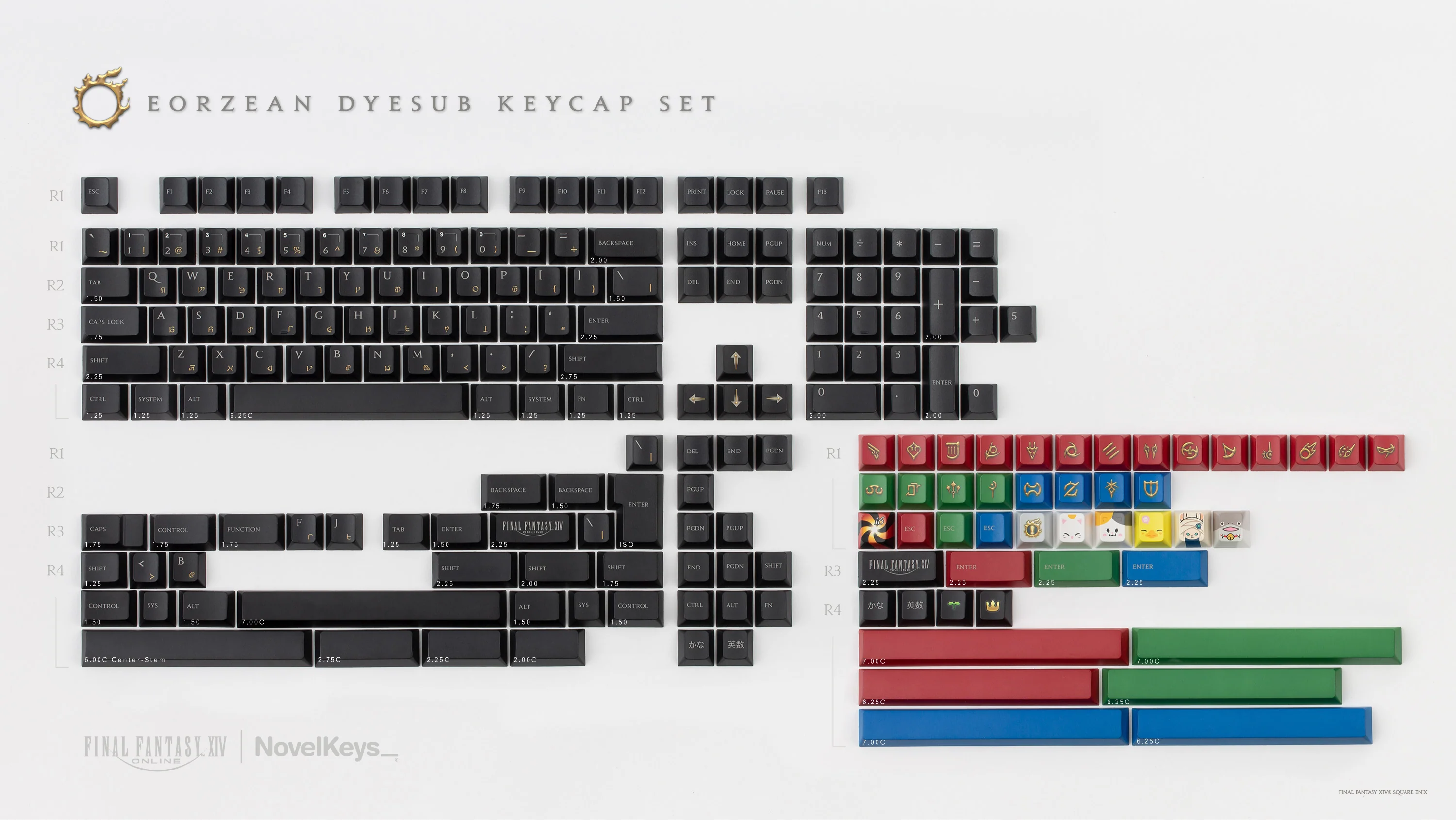 Eorzean Keycap Set