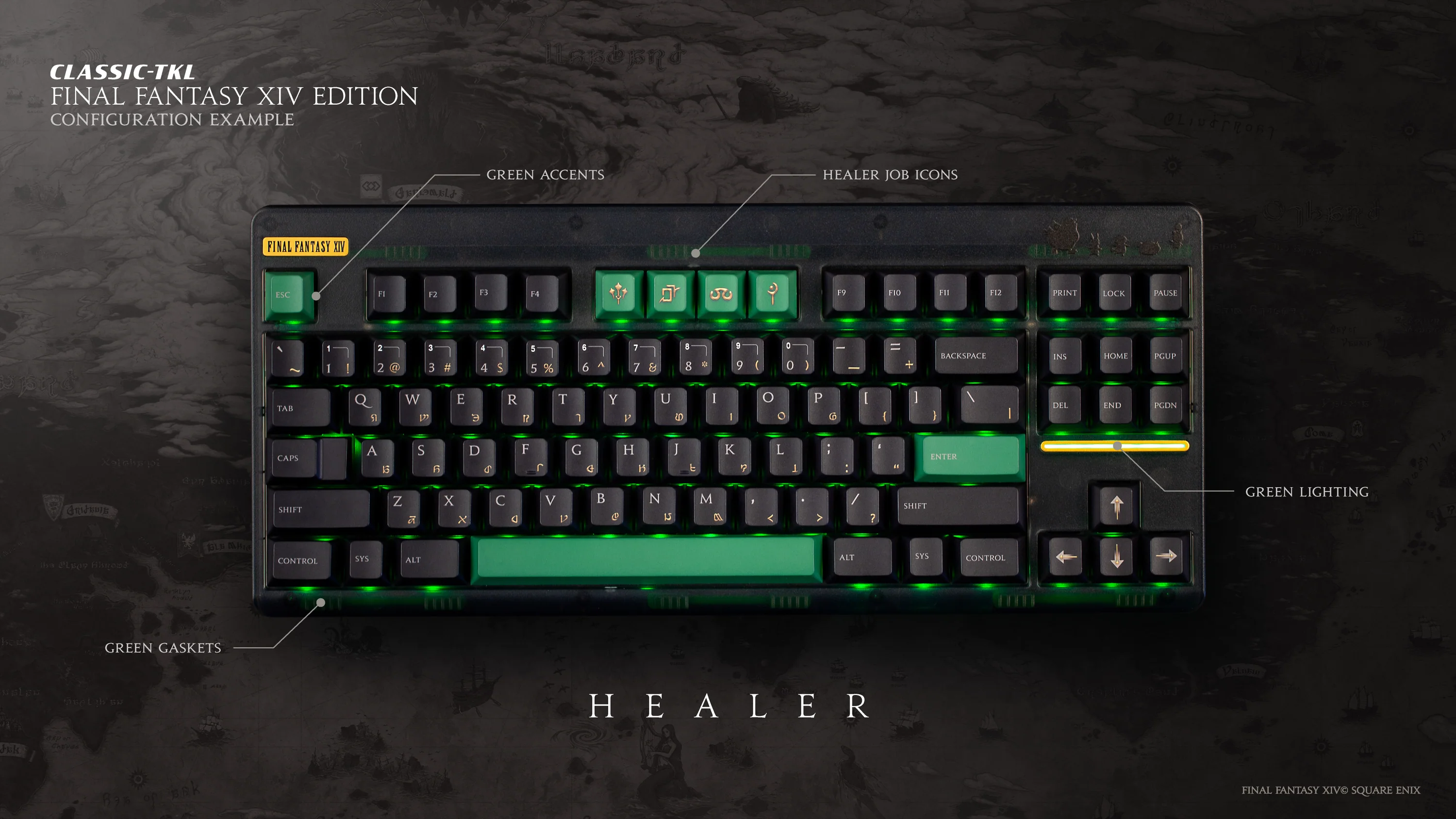 FFXIV Edition Classic TKL keyboard
