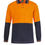 Thumbnail: Hi Vis Two Tone Long Sleeve Micromesh Polo With Pocket