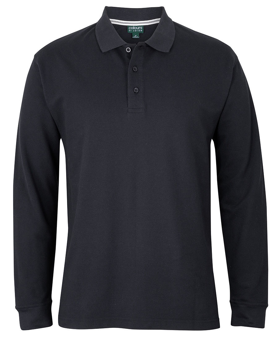 Thumbnail: Heavy Cotton- Long Sleeve Polo