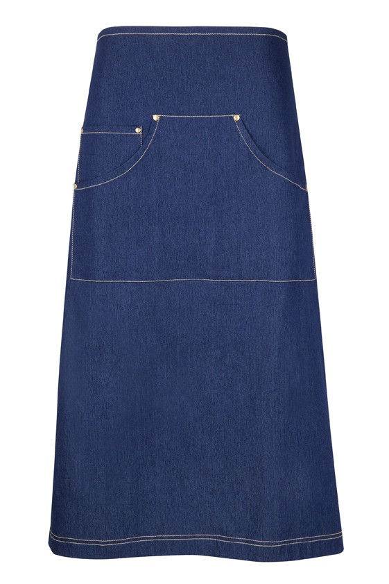 Thumbnail: Denim Long Waist Apron