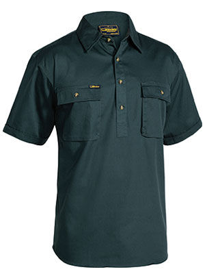 Thumbnail: Bisley- Closed Front Drill Shirt- S/S