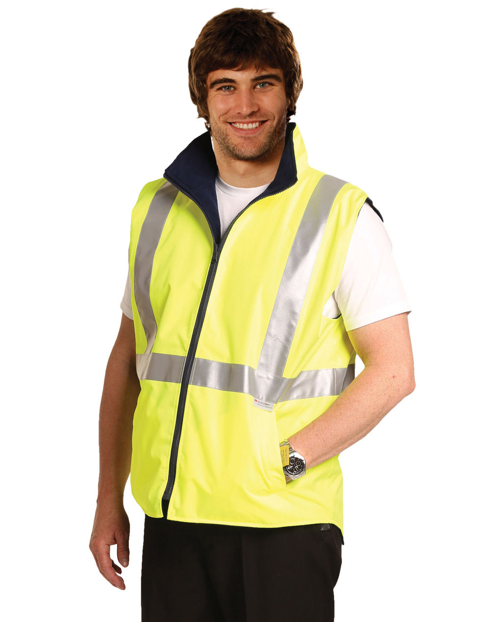Hi - Vis Reversible Safety vest with 3M Tapes