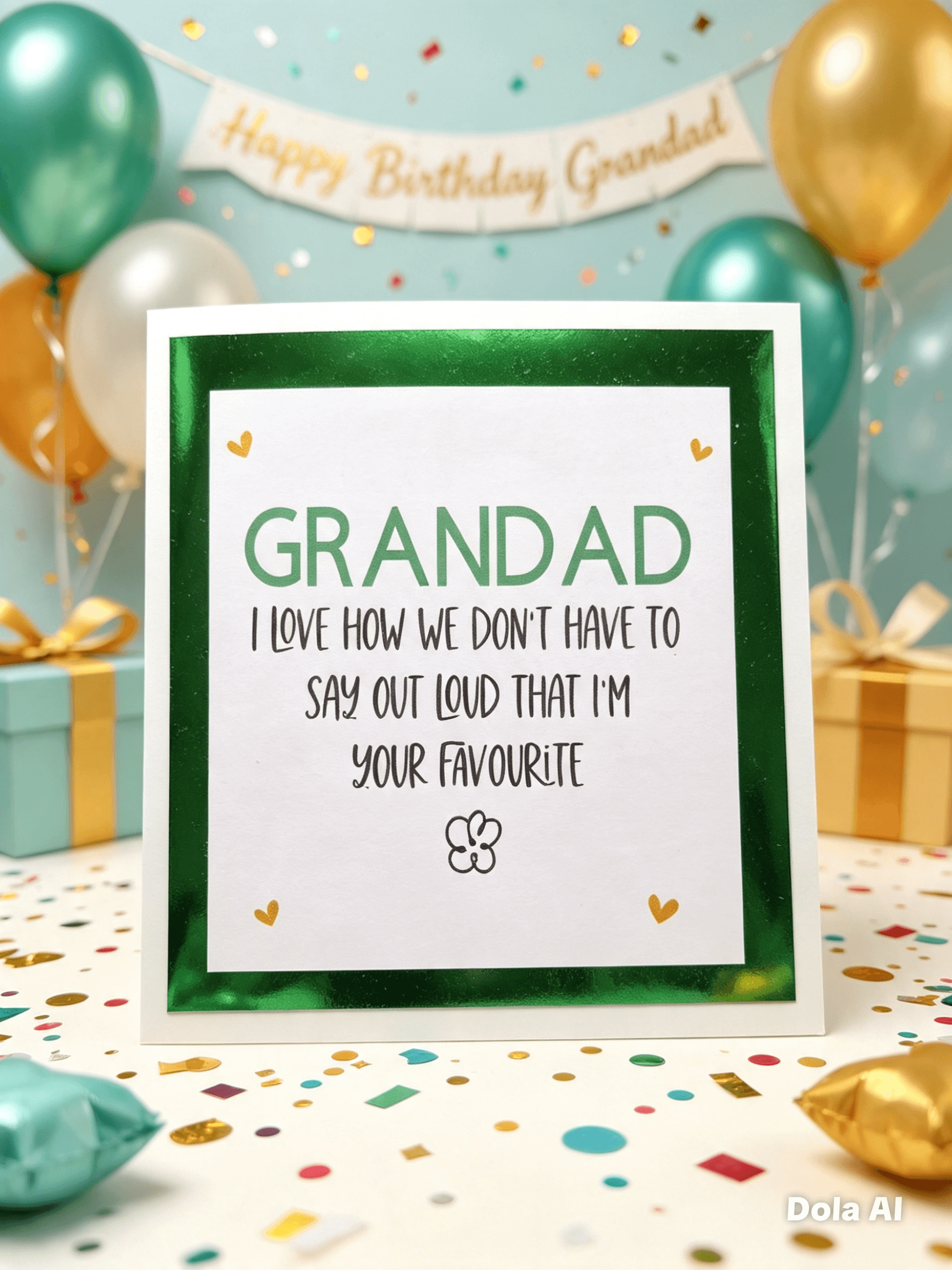 Handmade Grandad birthday card for a special grandfather