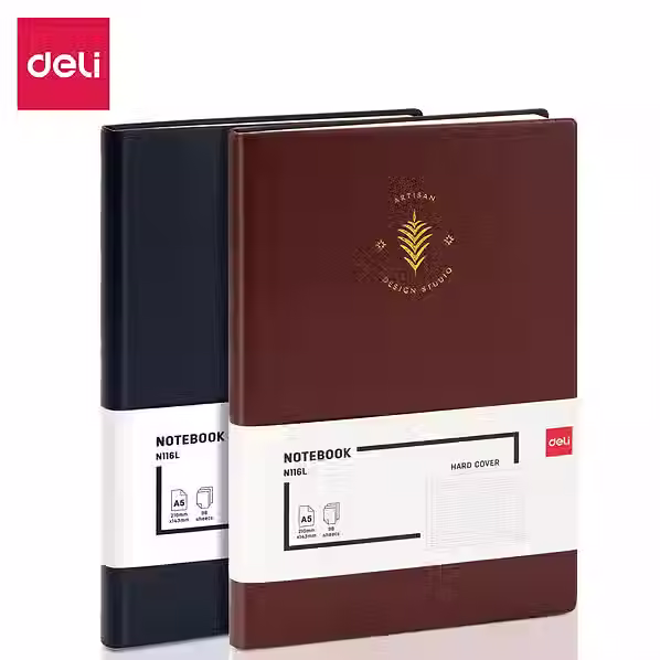 NOTEBOOK A5 CUIR DE BASE 80G/96F