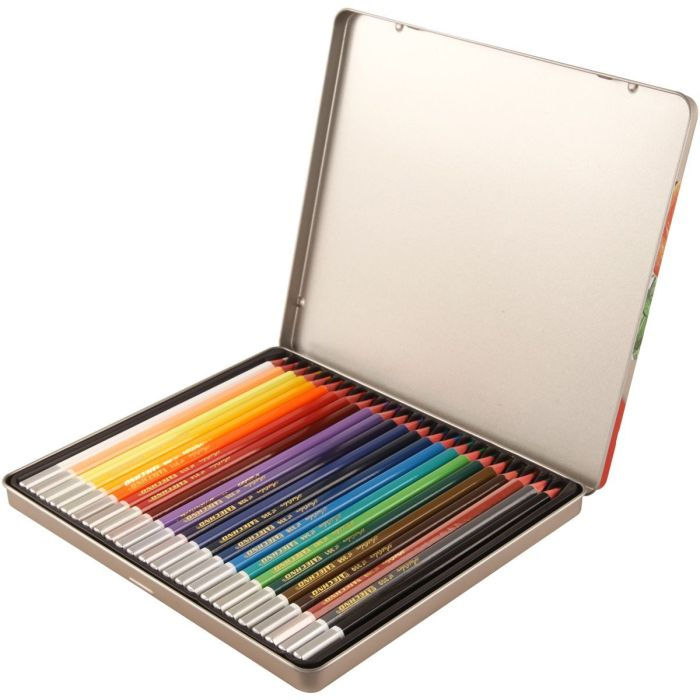 Miniature : CRAYONS DE COULEURS ARTCOLOR BOITE METAL DE 24 PIECES "TECHNO" REF: 5300