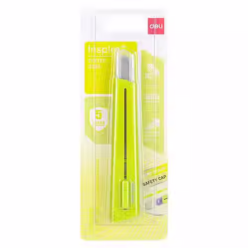 Miniature : CUTTER DE BUREAU EN BLISTER DELI 2038
