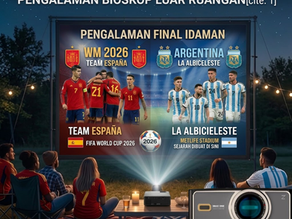 Nobar Final Spanyol vs Argentina Jadi Lebih Seru dengan Smart Projector EZZRALE