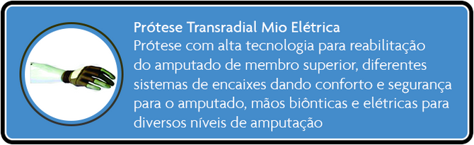 Prótese Transradial Mio Elétrica