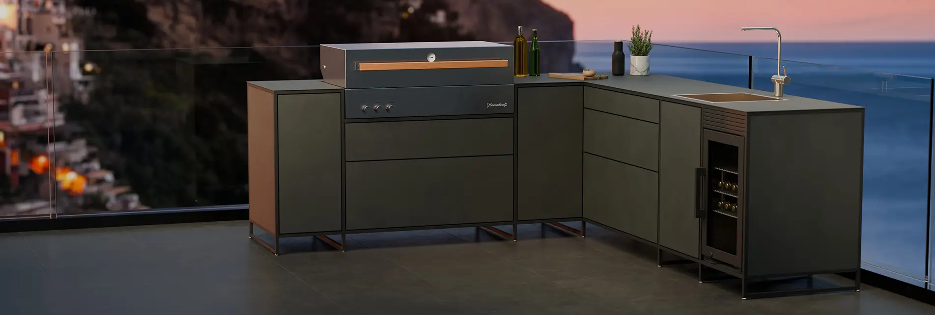 Küchen Visualisierung Abend / Nacht