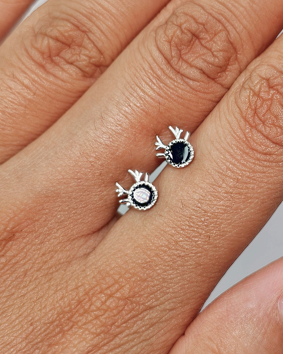 Thumbnail: Christmas Silver Stud Earring